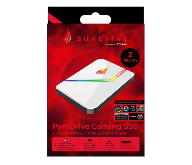 SureFire PyroDrive Gaming SSD 2TB White - 1293349 - zdjęcie 5